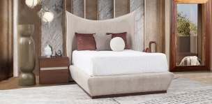 Cama Matrimonial Helenna Beige