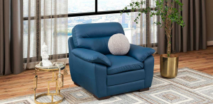 Sillón Piel Match Angels Azul  (Boal)