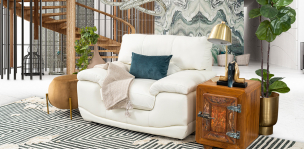 Sillón Piel Match Lazzio Galp Blanco  (Boal)