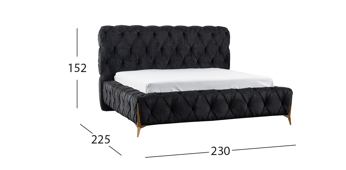 Cama King Size Salvatore Negro